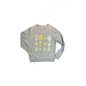 Unbranded Pickle Jar Graphic Sweatshirt Women Medium Gray Good Novelty Foodie